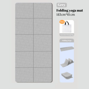 Foldable eco-friendly yoga mat
